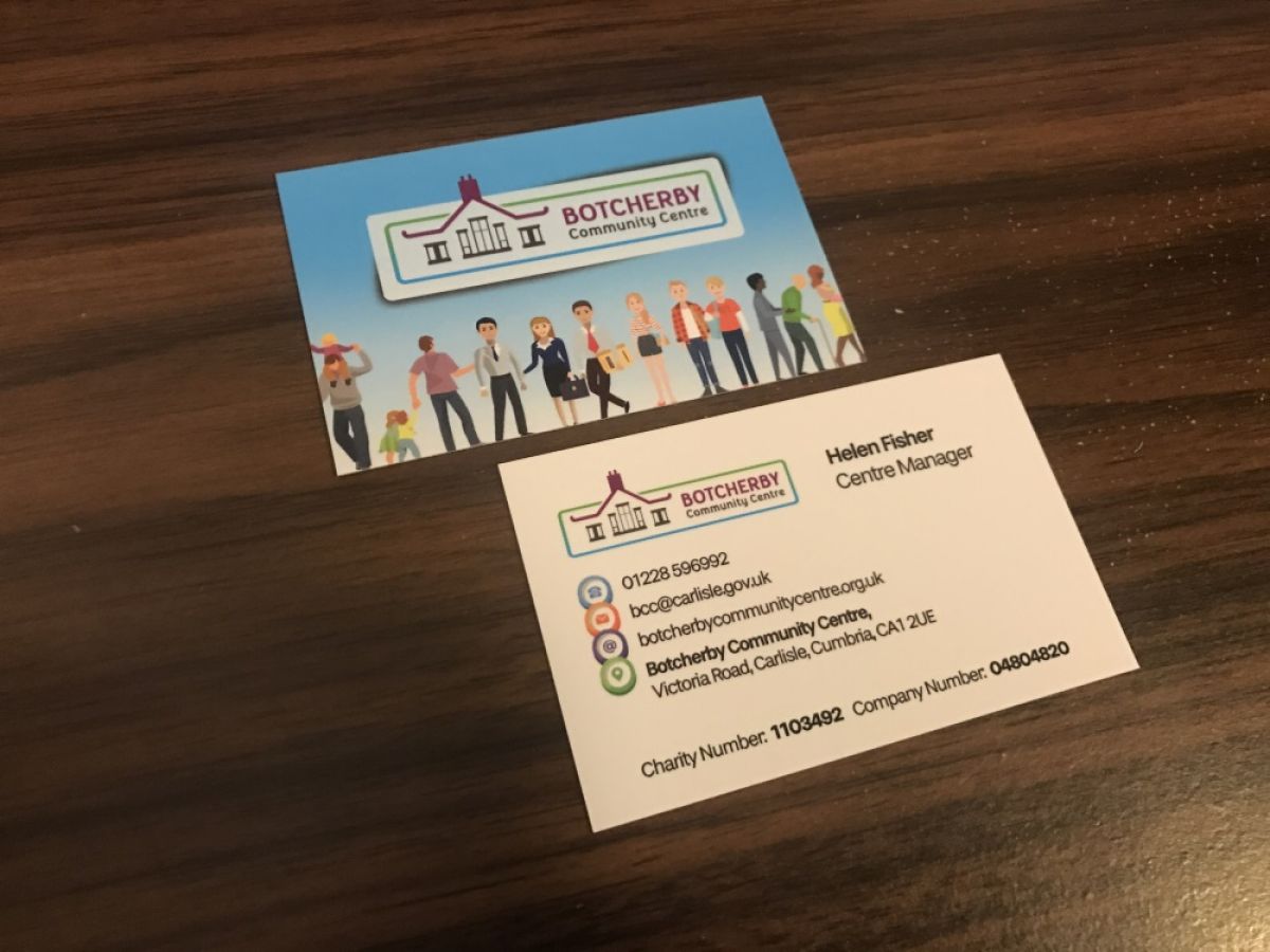 Botcherby Community Centre Business Cards